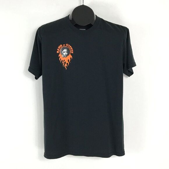 Jerzees Jimi Hendrix Band of Gypsys T-Shirt Men's Medium Black Crew Neck Music - Picture 1 of 9
